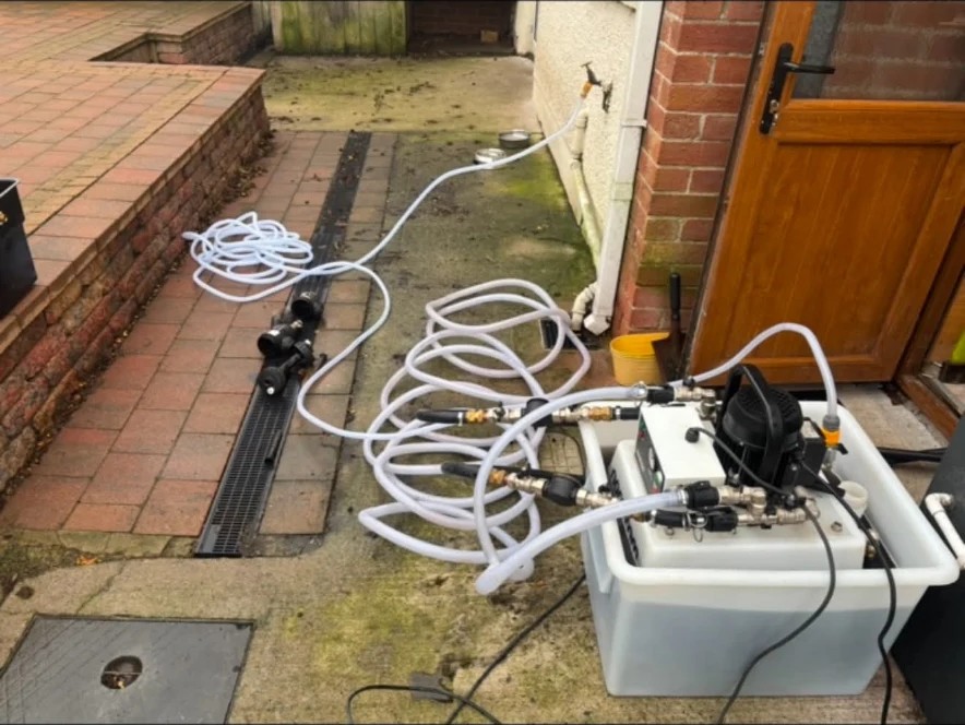 Powerflushing work by Paragon Plumbing Ltd